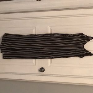 Black striped jumpsuit